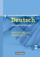 Birgit Patzelt - Vorbereitungsmaterialien für VERA - Deutsch. 8. Schuljahr. Mittlere Anforderungen B. Arbeitsheft mit Lösungen und Hör-CD, Häftad