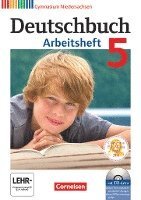 bokomslag Deutschbuch 5. Schuljahr. Arbeitsheft mit Lösungen und Übungs-CD-ROM. Gymnasium Niedersachsen