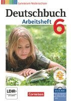 bokomslag Deutschbuch 6. Schuljahr. Arbeitsheft mit Lösungen und Übungs-CD-ROM. Gymnasium Niedersachsen