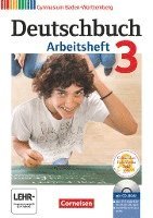 bokomslag Deutschbuch Gymnasium 3: 7. Schuljahr. Arbeitsheft mit Lösungen und Übungs-CD-ROM. Baden-Württemberg
