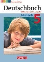 bokomslag Deutschbuch 5. Schuljahr. Arbeitsheft mit Lösungen. Differenzierende Ausgabe Rheinland-Pfalz