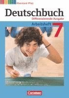 bokomslag Deutschbuch 7. Schuljahr. Arbeitsheft mit Lösungen. Differenzierende Ausgabe Rheinland-Pfalz