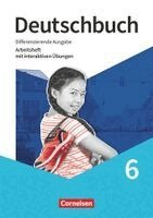 Deutschbuch 6. Schuljahr - Sprach- und Lesebuch - Differenzierende Ausgabe 2020 - Arbeitsheft mit interaktiven Übungen, Häftad