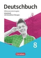 Deutschbuch 8. Schuljahr - Sprach- und Lesebuch - Differenzierende Ausgabe 2020 - Arbeitsheft mit interaktiven Übungen, Häftad