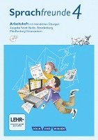 bokomslag Sprachfreunde 4. Schuljahr - Ausgabe Nord (Berlin, Brandenburg, Mecklenburg-Vorpommern) - Arbeitsheft mit interaktiven Übungen auf scook.de