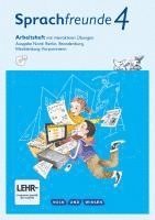 Katrin Junghänel, Susanne Kelch, Andrea Knöfler - Sprachfreunde 4. Schuljahr - Ausgabe Nord (Berlin, Brandenburg, Mecklenburg-Vorpommern) - Arbeitsheft mit interaktiven Übungen auf scook.de, Häftad