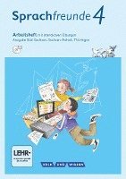 bokomslag Sprachfreunde 4. Schuljahr - Ausgabe Süd (Sachsen, Sachsen-Anhalt, Thüringen) - Arbeitsheft mit interaktiven Übungen auf scook.de