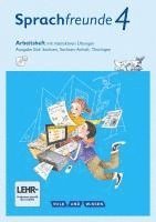 bokomslag Sprachfreunde 4. Schuljahr - Ausgabe Süd (Sachsen, Sachsen-Anhalt, Thüringen) - Arbeitsheft mit interaktiven Übungen auf scook.de