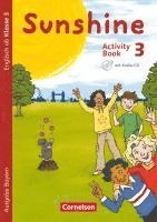 bokomslag Sunshine 3. Jahrgangsstufe. Activity Book mit Audio-CD und Minibildkarten. Bayern