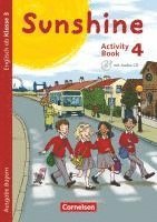 bokomslag Sunshine 4. Jahrgangsstufe. Activity Book mit Audio-CD, Minibildkarten und Faltbox. Bayern