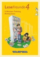bokomslag Lesefreunde. 4. Schuljahr - 5-Minuten-Training 'Richtig lesen' - Östliche Bundesländer und Berlin