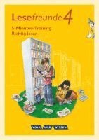 bokomslag Lesefreunde. 4. Schuljahr - 5-Minuten-Training 'Richtig lesen' - Östliche Bundesländer und Berlin