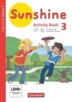 bokomslag Sunshine 3. Schuljahr. Baden-Württemberg, Hessen, Niedersachsen - Activity Book mit interaktiven Übungen online