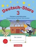 bokomslag Deutsch-Stars 3. Schuljahr. Fördern und Inklusion - Übungsheft. Mit Lösungen