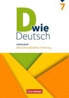 Ulrich Deters, Sven Grünes, Beate Hallmann, Sandra Heidmann-Weiß, Michaela Krauß, Ricarda Lohrsträter, Mona Miethke-Frahm, Corinna Nagel, Elisabeth Schäpers, Isabel Tebarth, Barbara Wohlrab, Dorothee Braun, Renate Teepe - D wie Deutsch 7. Schuljahr - Arbeitsheft mit Lösungen, Häftad