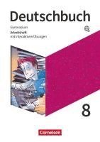 bokomslag Deutschbuch Gymnasium 8. Schuljahr. Zu den Ausgaben Allgemeine Ausgabe und Niedersachsen - Arbeitsheft mit interaktiven Übungen online