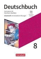 bokomslag Deutschbuch Gymnasium 8. Schuljahr - Nordrhein-Westfalen - Arbeitsheft mit interaktiven Übungen online