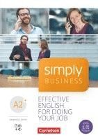 bokomslag Simply Business A2+ - Coursebook mit Audio-CD und Video-DVD