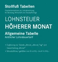 bokomslag Tabelle, Lohnsteuer 2024, Höherer Monat