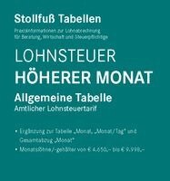 Tabelle, Lohnsteuer 2026 Höherer Monat, Häftad