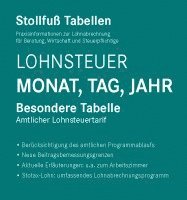 bokomslag Tabelle, Lohnsteuer 2024, Monat, Tag, Jahr