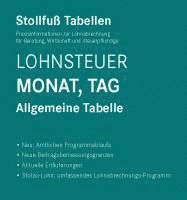 bokomslag Tabelle, Lohnsteuer 2025 Monat, Tag