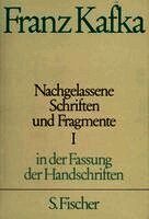 Franz Kafka, Jost Schillemeit - Nachgelassene Schriften und Fragmente I, Inbunden