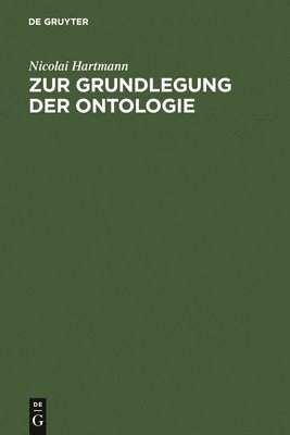 bokomslag Zur Grundlegung Der Ontologie