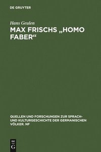 bokomslag Max Frischs &quot;Homo faber&quot;