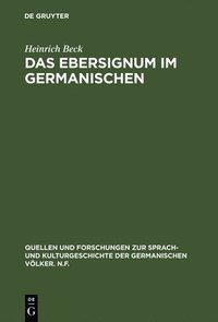 bokomslag Das Ebersignum im Germanischen