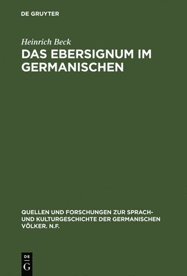 Heinrich Beck - Ebersignum im Germanischen, Inbunden