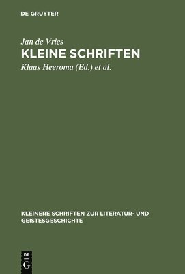 Jan de Vries, Klaas Heeroma, Andries Kylstra - Kleine Schriften, Inbunden