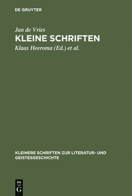 bokomslag Kleine Schriften