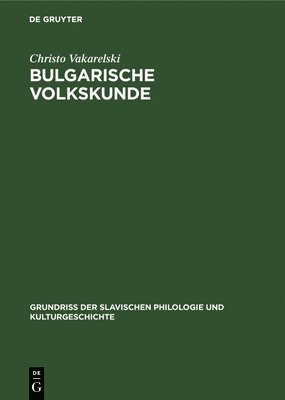 Bulgarische Volkskunde 1