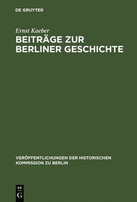 Beitrge Zur Berliner Geschichte 1