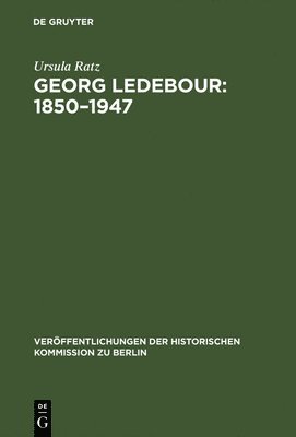 bokomslag Georg Ledebour