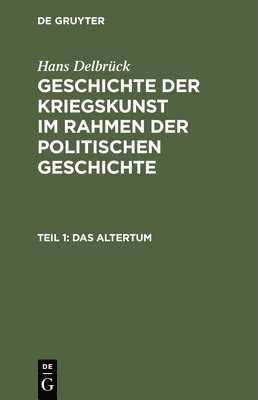 Das Altertum 1