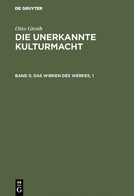 bokomslag Wirken des Werkes, 1