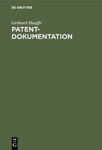 bokomslag Patentdokumentation