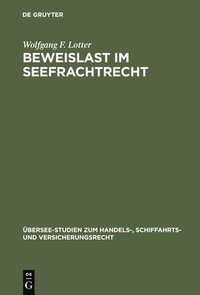 bokomslag Beweislast im Seefrachtrecht