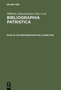 bokomslag Die Erscheinungen Des Jahres 1965