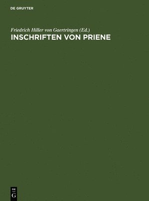 Vonfriedrich Hille Et Al Inschriften Von Priene 1