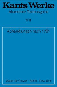 bokomslag Abhandlungen nach 1781