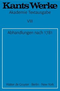 bokomslag Abhandlungen nach 1781