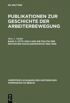 bokomslag Otto Wels und die Politik der Deutschen Sozialdemokratie 18941939