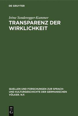 bokomslag Transparenz der Wirklichkeit