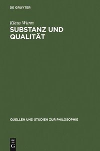 bokomslag Substanz und Qualität