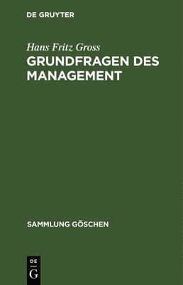 bokomslag Grundfragen des Management