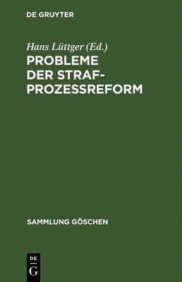 bokomslag Probleme der Strafprozereform