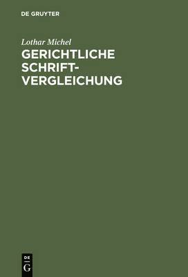 bokomslag Gerichtliche Schriftvergleichung